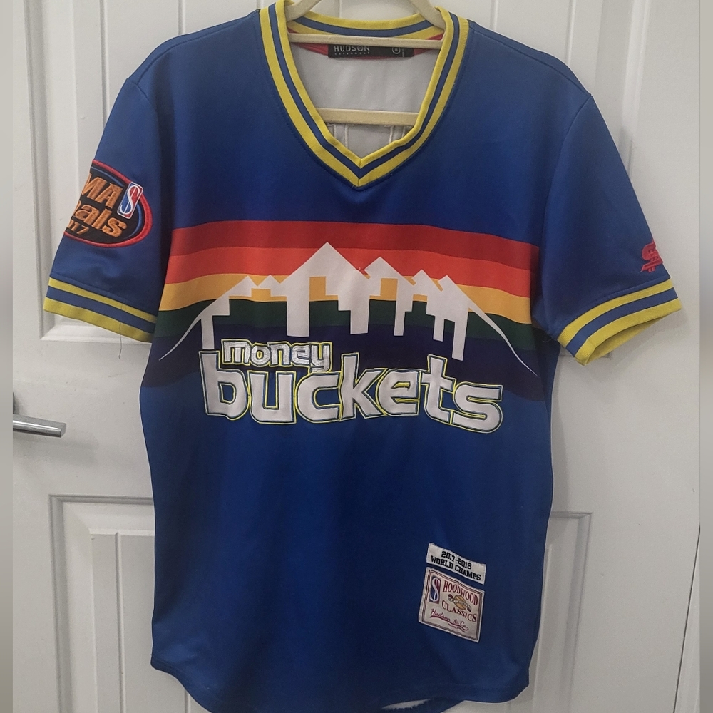 Hudson Outerwear Hoodwood Classic Money Buckets Baller Denver Nuggets Jersey